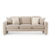 Gaston - Modern Beige Velvet Sofa