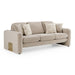 Gaston - Modern Beige Velvet Sofa