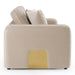Gaston - Modern Beige Velvet Sofa