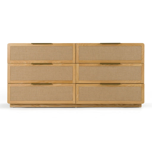 Gavin - Modern Natural Ash + Rattan Dresser