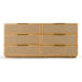 Gavin - Modern Natural Ash + Rattan Dresser