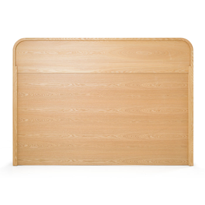 Gavin - Modern Natural Ash + Rattan Bed