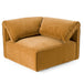 Gene - Modern Ochre Fabric Modular Corner Sectional Seat