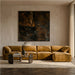 Gene - Modern Ochre Fabric 5-Piece Modular Sectional Sofa