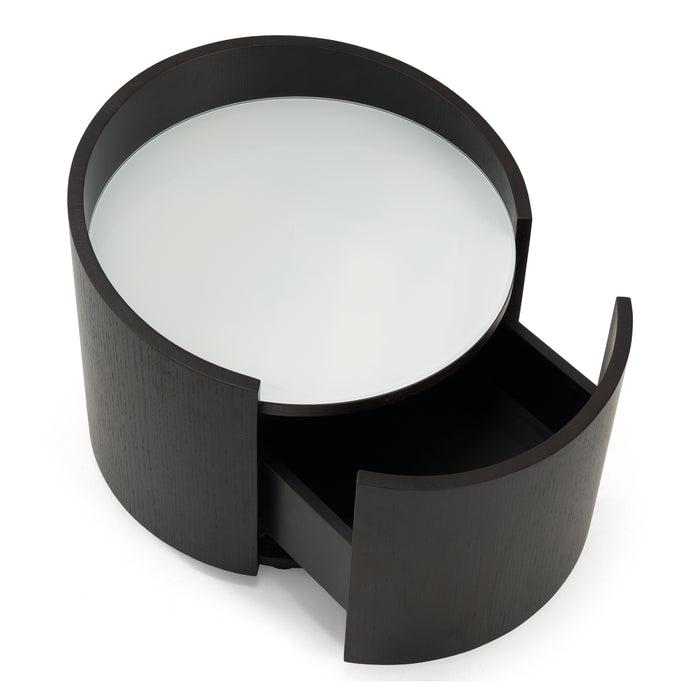 Geneva - Modern Brown Oak Nightstand