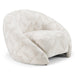 Gentle - Modern Beige Pattern Fabric Accent Chair