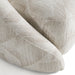 Gentle - Modern Beige Pattern Fabric Accent Chair