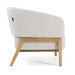 Giselle - Mid-Century Modern Off-White Fabric Accent Chair