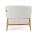 Giselle - Mid-Century Modern Off-White Fabric Accent Chair