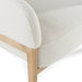 Giselle - Mid-Century Modern Off-White Fabric Accent Chair