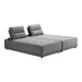 Glendale - Modern Grey Fabric Modular Sectional Sofa