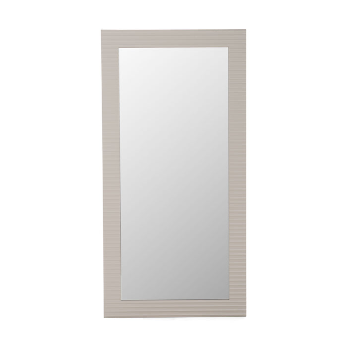 Glinda - Modern Beige Floor Mirror