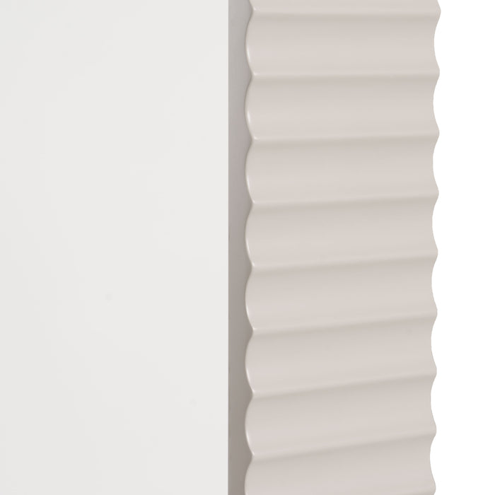 Glinda - Modern Beige Floor Mirror