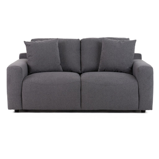 Gloria - Modern Grey Fabric Loveseat