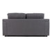Gloria - Modern Grey Fabric Loveseat