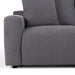 Gloria - Modern Grey Fabric Loveseat