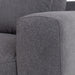 Gloria - Modern Grey Fabric Loveseat