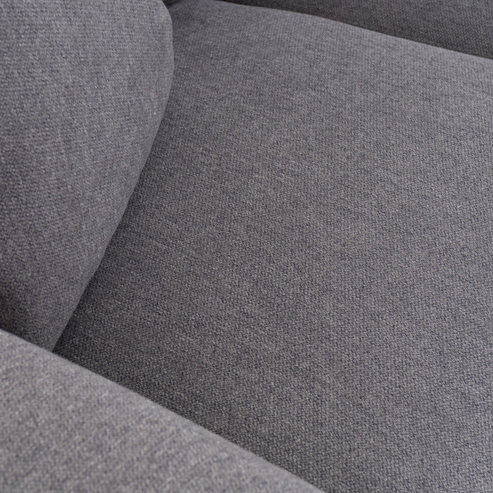 Gloria - Modern Grey Fabric Loveseat