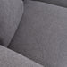 Gloria - Modern Grey Fabric Loveseat