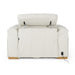 Gregory - Modern Off-White Leather Recliner Chair