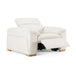 Gregory - Modern Off-White Leather Recliner Chair