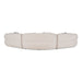 Nomad - Modern Off-White Fabric Curved Sectional Sofa