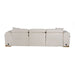 Hagerty - Modern Off-White Fabric Sofa With 2 Power Recliners