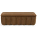 Harris - Modern Brown Fabric Bench w/ Storage