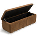 Harris - Modern Brown Fabric Bench w/ Storage
