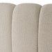 Queen Harris - Modern Off-White Fabric Bed