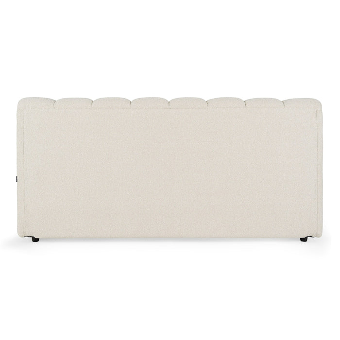 Harris - Modern Off-White Fabric Bed