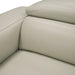 Hawkey - Contemporary Light Grey Leather LAF Chaise Sectional Sofa