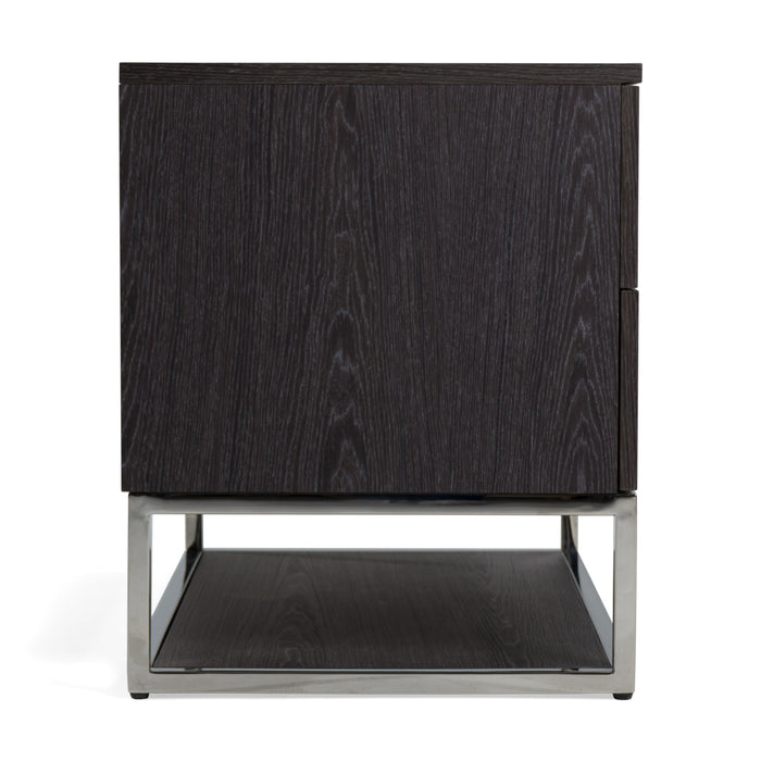 Helenora - Modern Grey Elm Nightstand