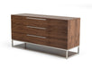 Heloise - Contemporary Walnut & Stainless Steel Dresser