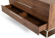 Heloise - Contemporary Walnut & Stainless Steel Dresser