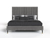 Hemlock - Modern Grey Velvet Bed