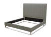 Hemlock - Eastern King Modern Grey Velvet Bed
