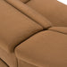Horton - Modern Brown Fabric Sectional Sofa w/ 3 Recliners
