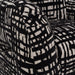Hurd - Modern Black + Beige Pattern Fabric Accent Chair
