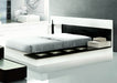 Impera Modern Black and White Lacquer Walk-on Platform Bed 