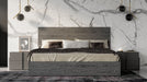 Full Lucia - Italian Modern Matte Grey / Elm Grey Bedroom Set