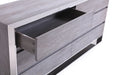 Arlene Modern Grey Elm & Stainless Steel Bedroom Set
