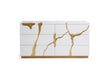 Aspen Modern Wide White and Gold Dresser