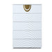 J1869-5H - White + Gold Chest