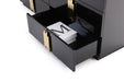 Token Modern Black & Gold Bedroom Set