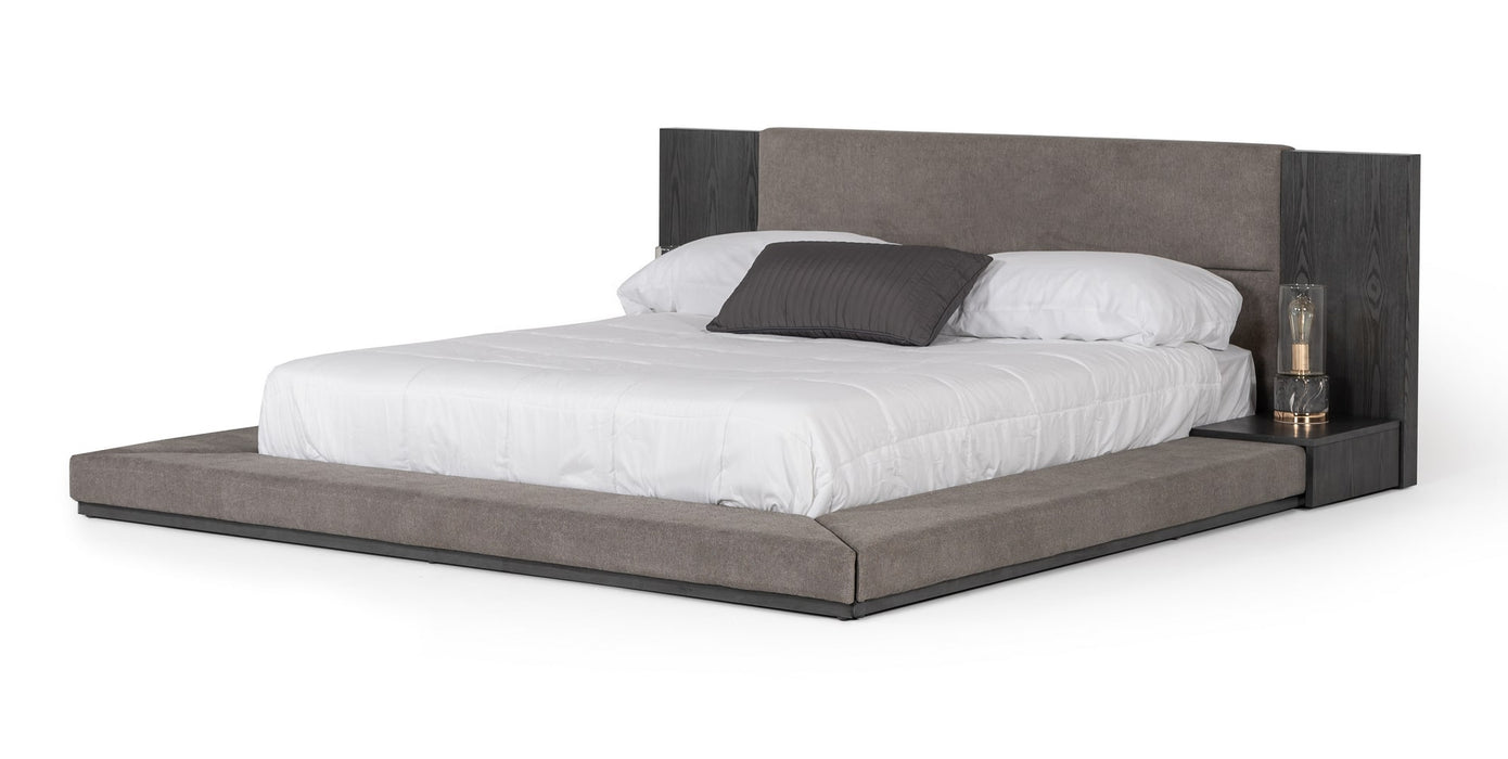 Eastern King Jagger Modern Grey Bed