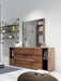 Jagger Modern Walnut Dresser & Mirror Set