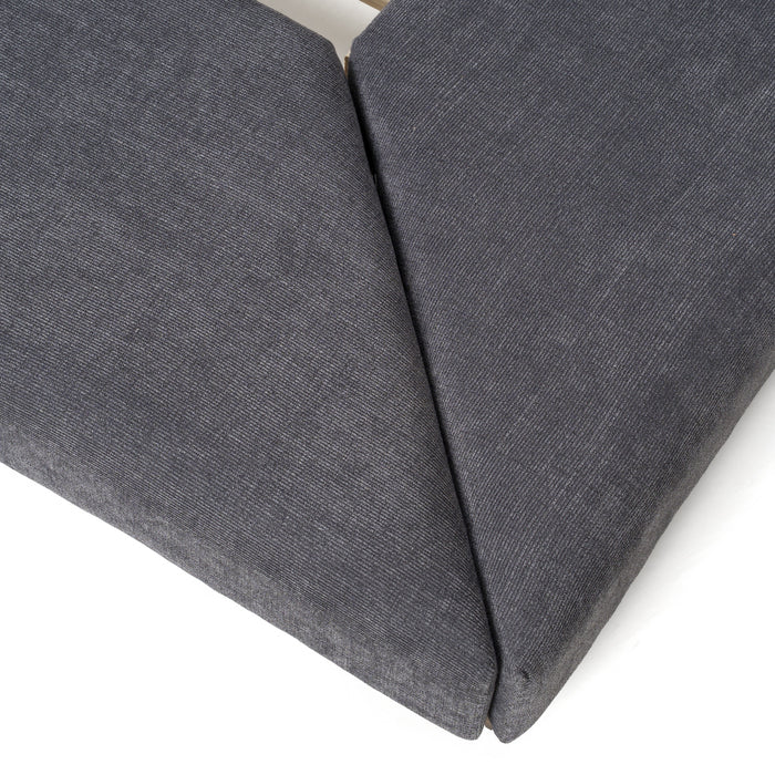 Jagger Modern Dark Grey & Walnut Bed