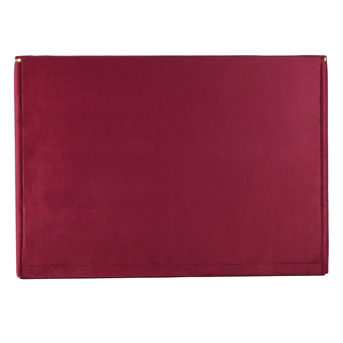 Janet - Modern Red Velvet + Gold Bed