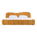 Eastern King Janine - Modern Camel Fabric Bed